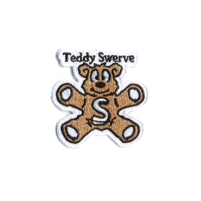 Teddy Bear Iron On Embroidered raccorde le matériel de polyester pour des sacs de DIY