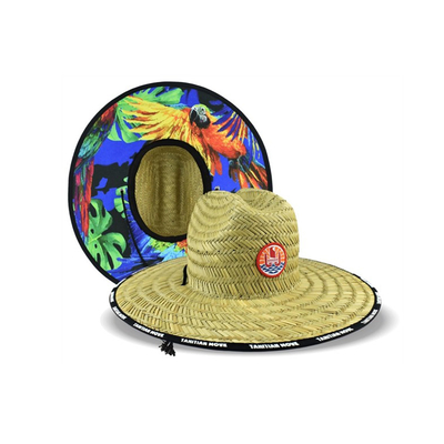 Chapeau de paille de correction d'herbe de tapis ODM inférieur tissé par Pourme ronde d'impression de la chaleur