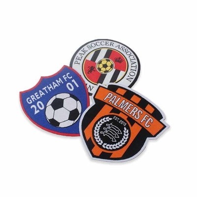 Fer sur des corrections d'habillement de Velcro tissées pour le football Team Appliqué