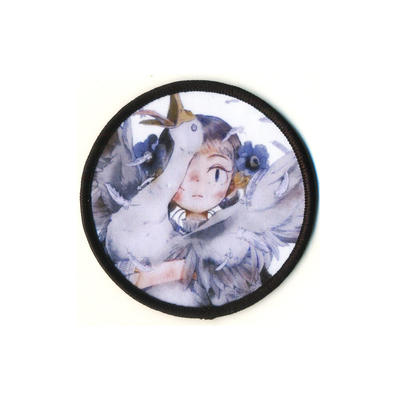 Le souffle du caractère 3D d'Anime raccorde imprimer le matériel de polyester de broderie de Merrowed