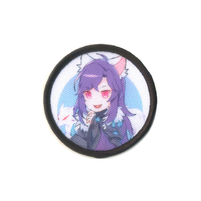 Le souffle du caractère 3D d'Anime raccorde imprimer le matériel de polyester de broderie de Merrowed