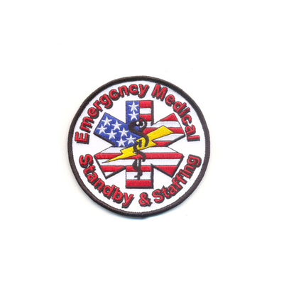 Fer de corps de sapeurs-pompiers de 9 couleurs sur des corrections, Logo Embroidered Custom UniPourm Correctifs