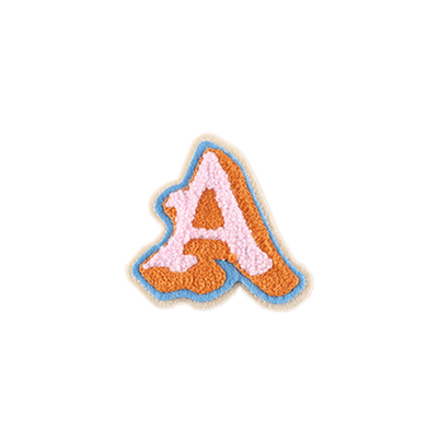 L'Appliqué de corrections brodé par habillement de lettres de DIY 26 cousent sur soutenir l'ODM d'OEM