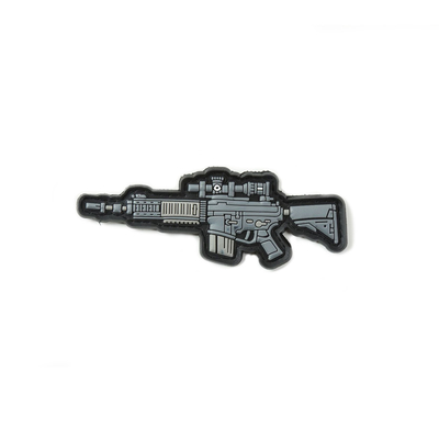Les armes à feu de fusil Pourment la correction 3,5&quot; d'insigne de PVC matériel en caoutchouc de silicone de largeur pour militaire
