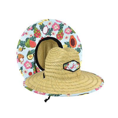 Maître nageur surfant de Straw Hat Pour Summer Outdoor de correction unisexe