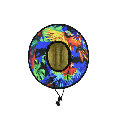 Chapeau de paille de correction d'herbe de tapis ODM inférieur tissé par Pourme ronde d'impression de la chaleur