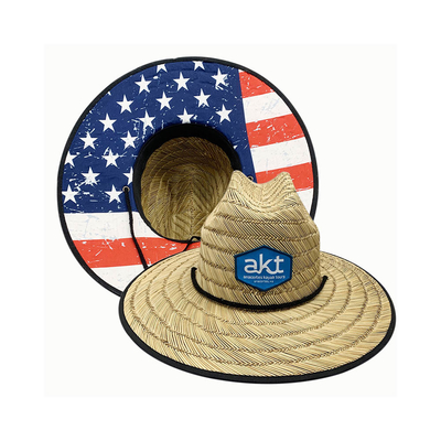 11,5 cm débordent les chapeaux tissés de Sun, maître nageur surfant extérieur Straw Hats