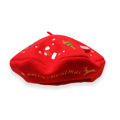Matériel multi de laine de couleur de chapeau de chapeau de béret de broderie pour l'hiver