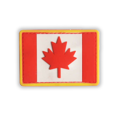Matériel de silicone de correction d'insigne de PVC de drapeau national pour le sac de vétéran de brassard